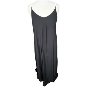 Lanston Black Maxi Thin Straps Light Weight Double Lined Soft Flowy Small NWT